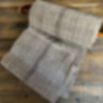 Center Stripe Hemp Loose Weave Fabric