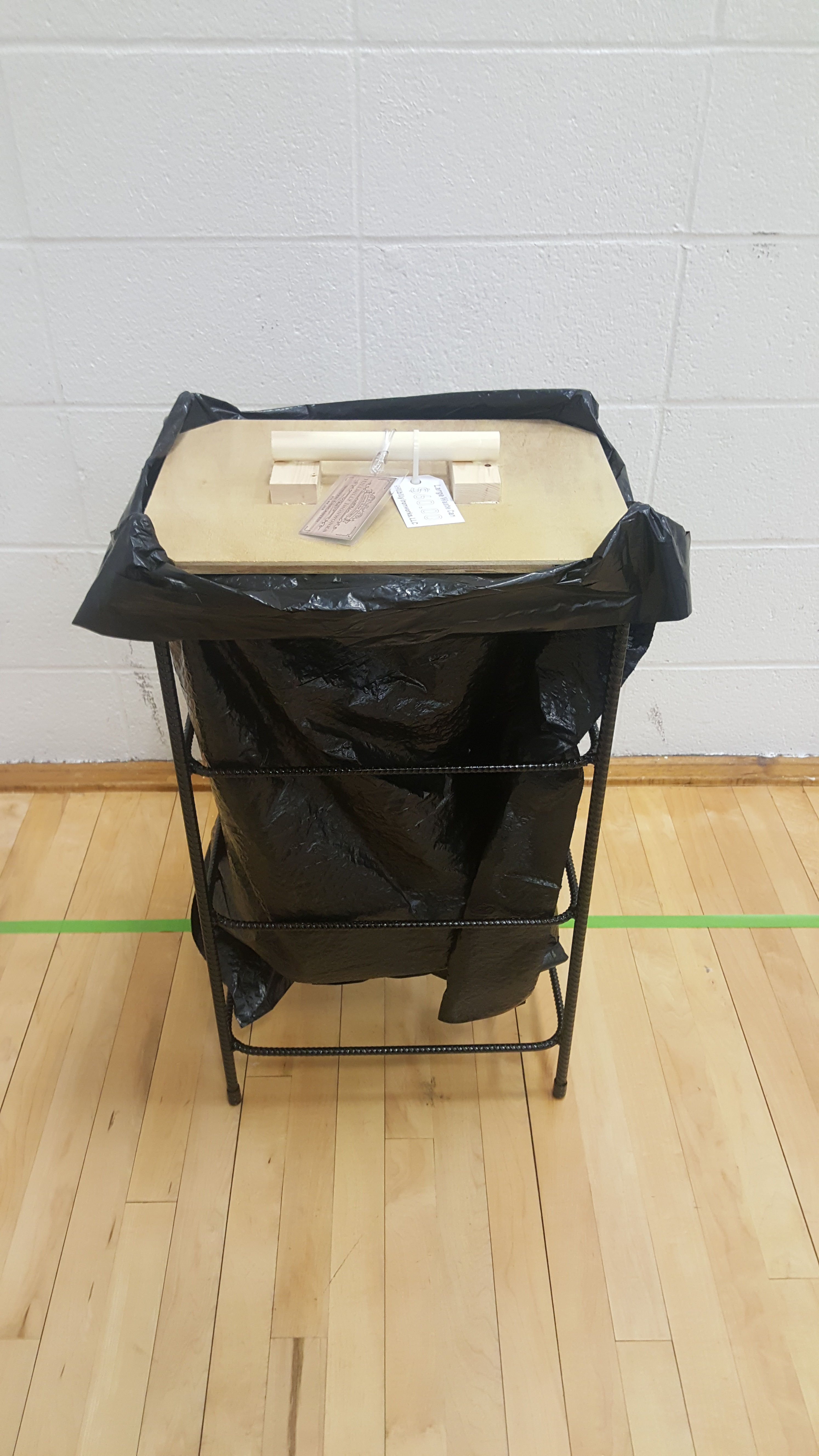 Large Rectangular Waste Can - Holds 30 gallon bag