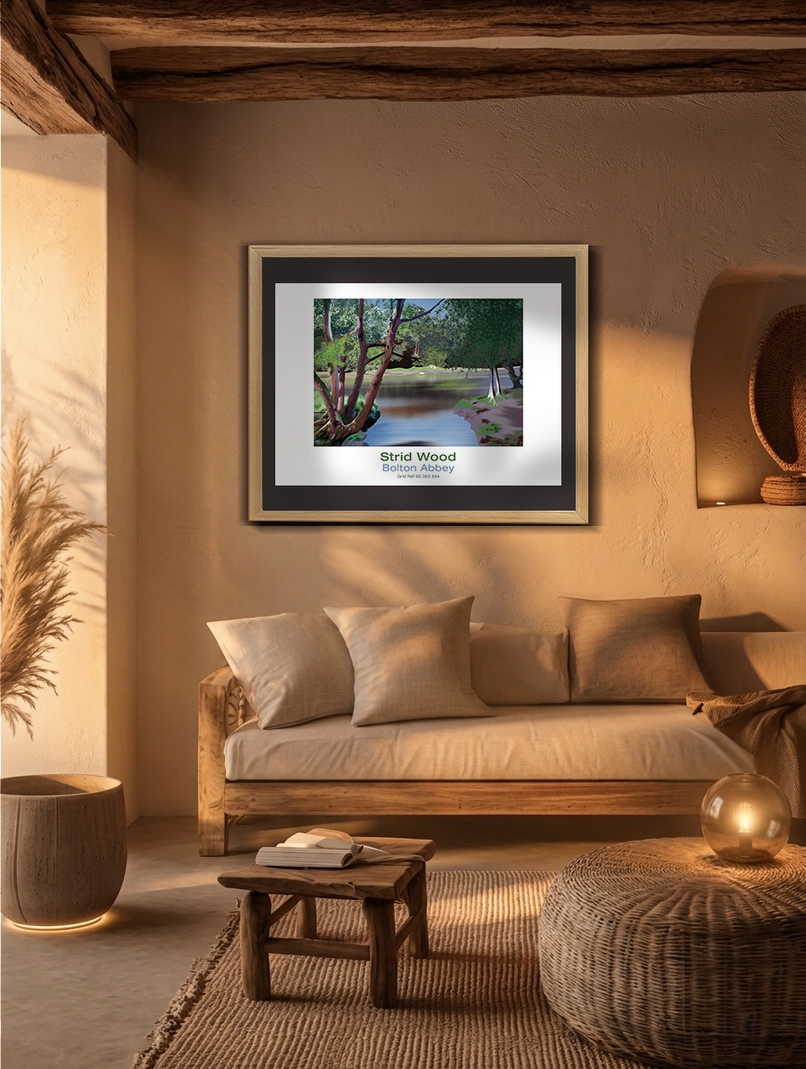 Thumbnail: Framed photo of Strid Wood, Yorkshire Dales National Park