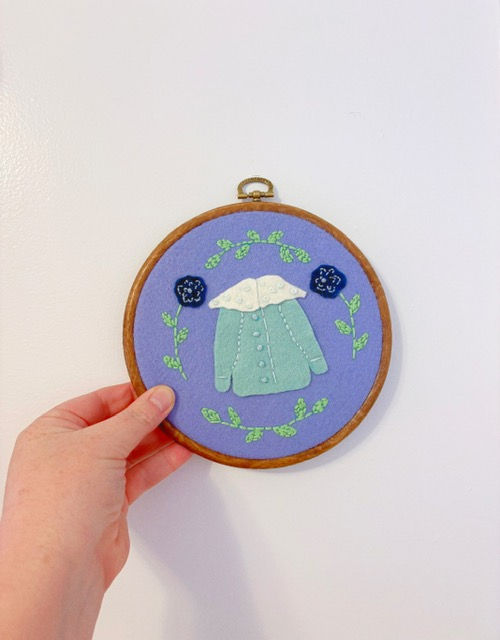 Cottage Core Sweater Hoop