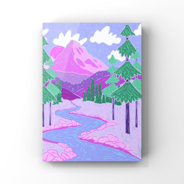 Whimsical Landscape 8x10