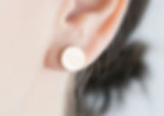 blanc Boucles d'oreilles
