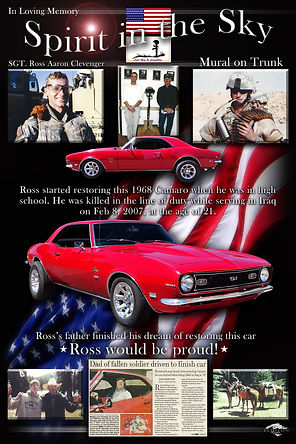1968-memorial-Camaro-car-show-sign, Chevy Signs, Chevy Car Show Boards, Chevy Show Car Signage, Car Show Displays, Auto Art, Automotive Artwork, https://echelongraphix.com/chevy-gallery