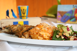 Grilled chicken dish