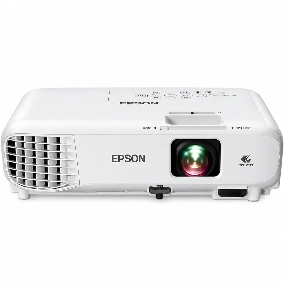 Epson EB-W06 WXGA 3LCD projector with 3700 lumens and 16000 to 1 contrast ratio