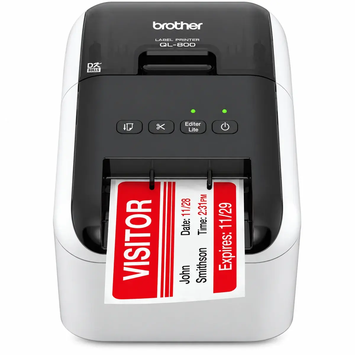 Brother QL-800 professional thermal label printer with automatic cutter