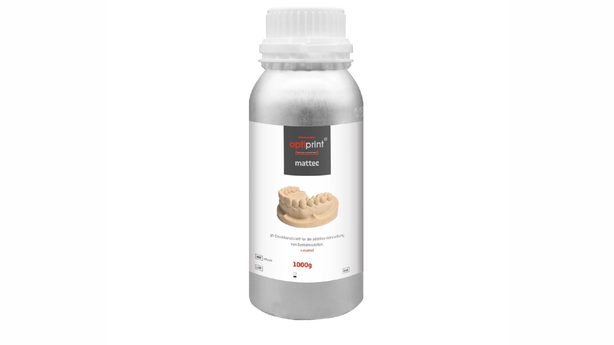 optiprint mattec dental 3D printing resin for full and partial denture models