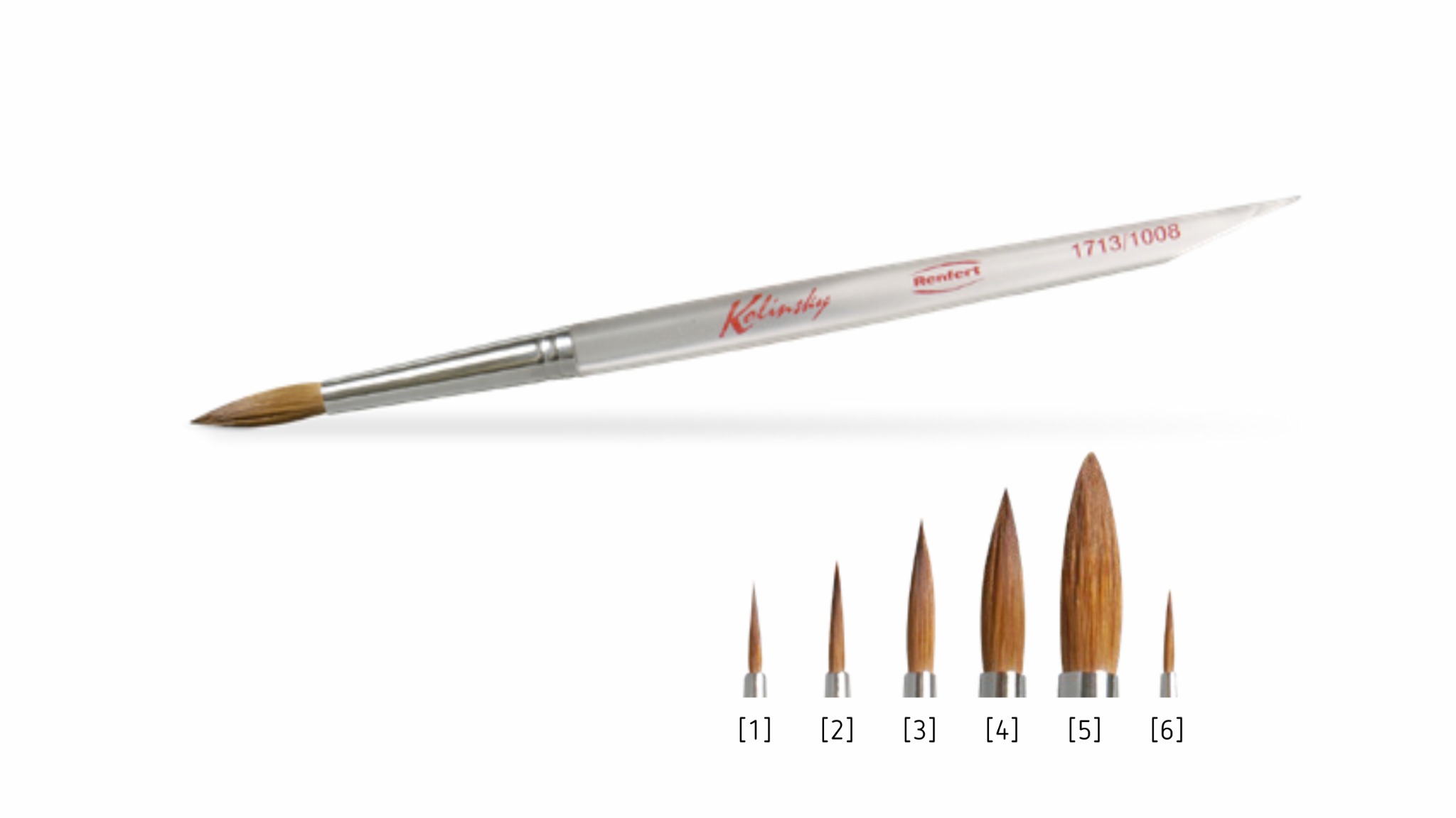 Renfert Kolinsky natural-hair dental ceramic brush