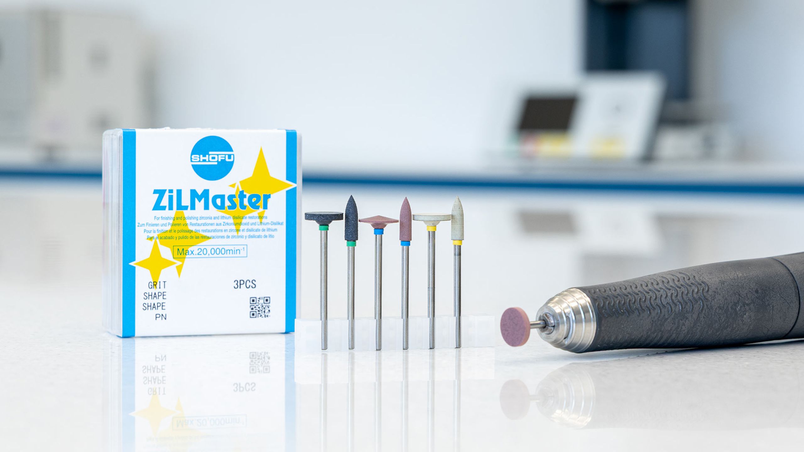 SHOFU Zilmaster dental finishing and polishing material for dental restorations
