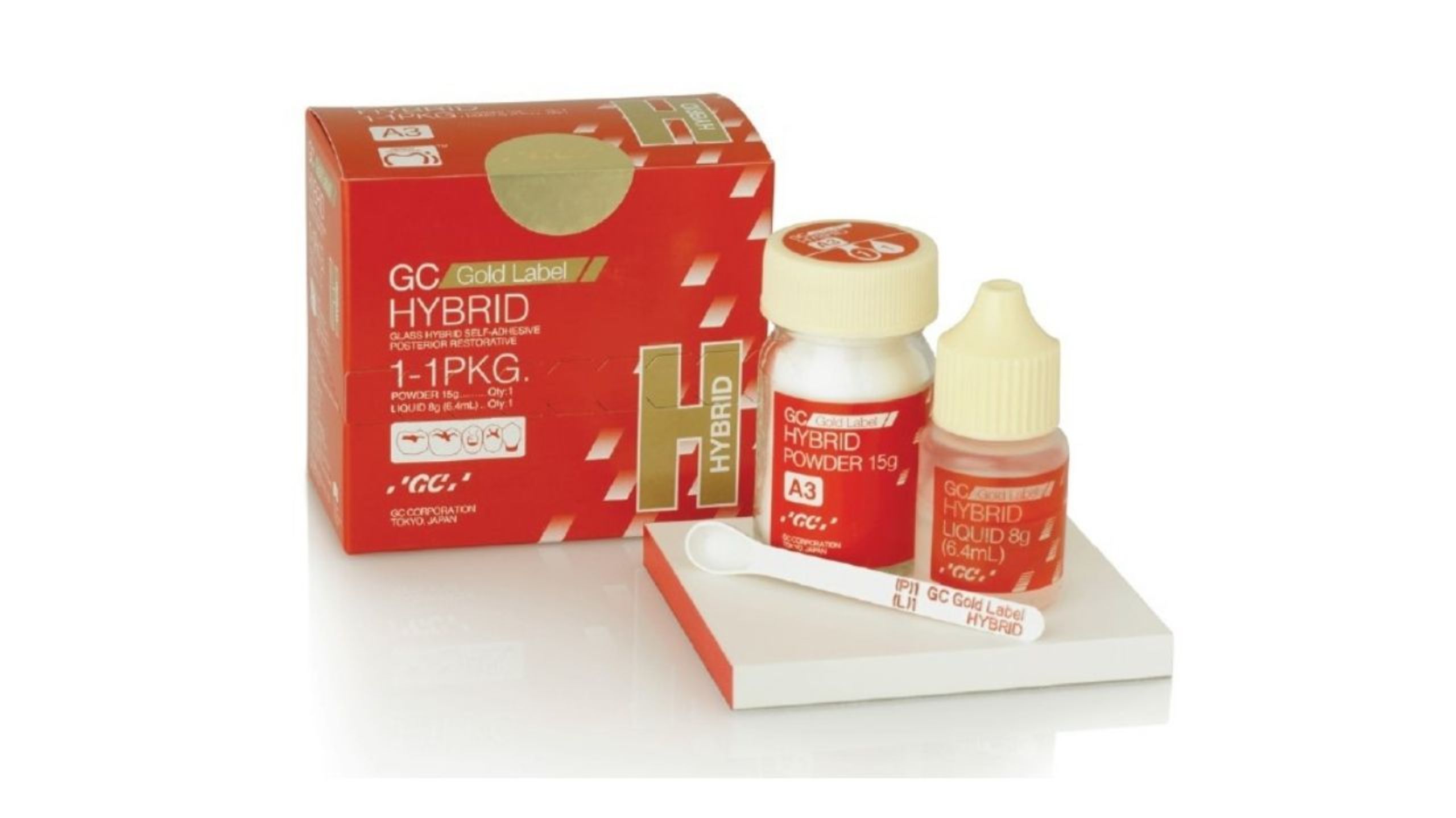 GC Gold Label Hybrid dental restorative glass ionomer cement for restorative dentistry