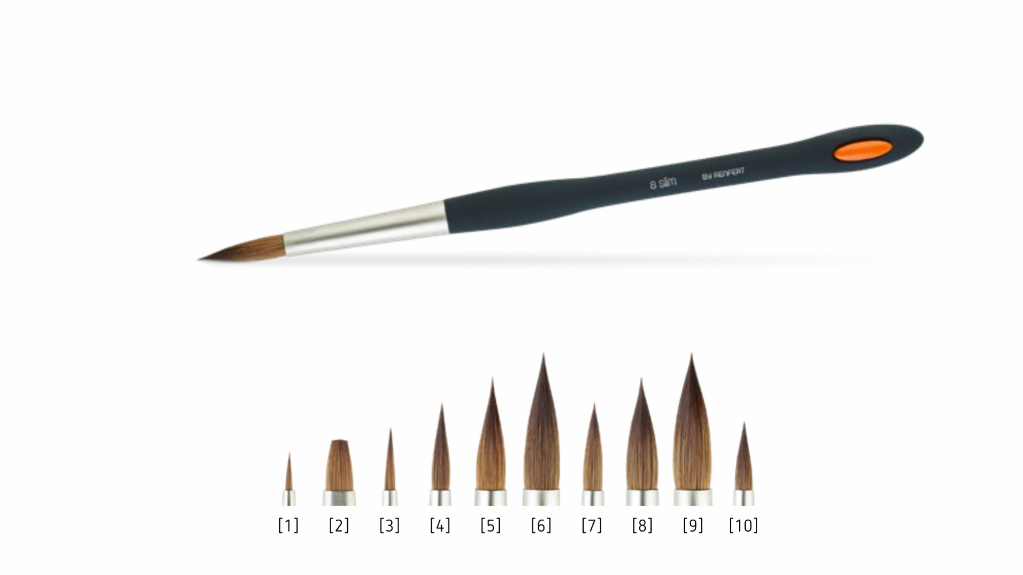 Renfert lay:art style natural-bristle ceramic brush