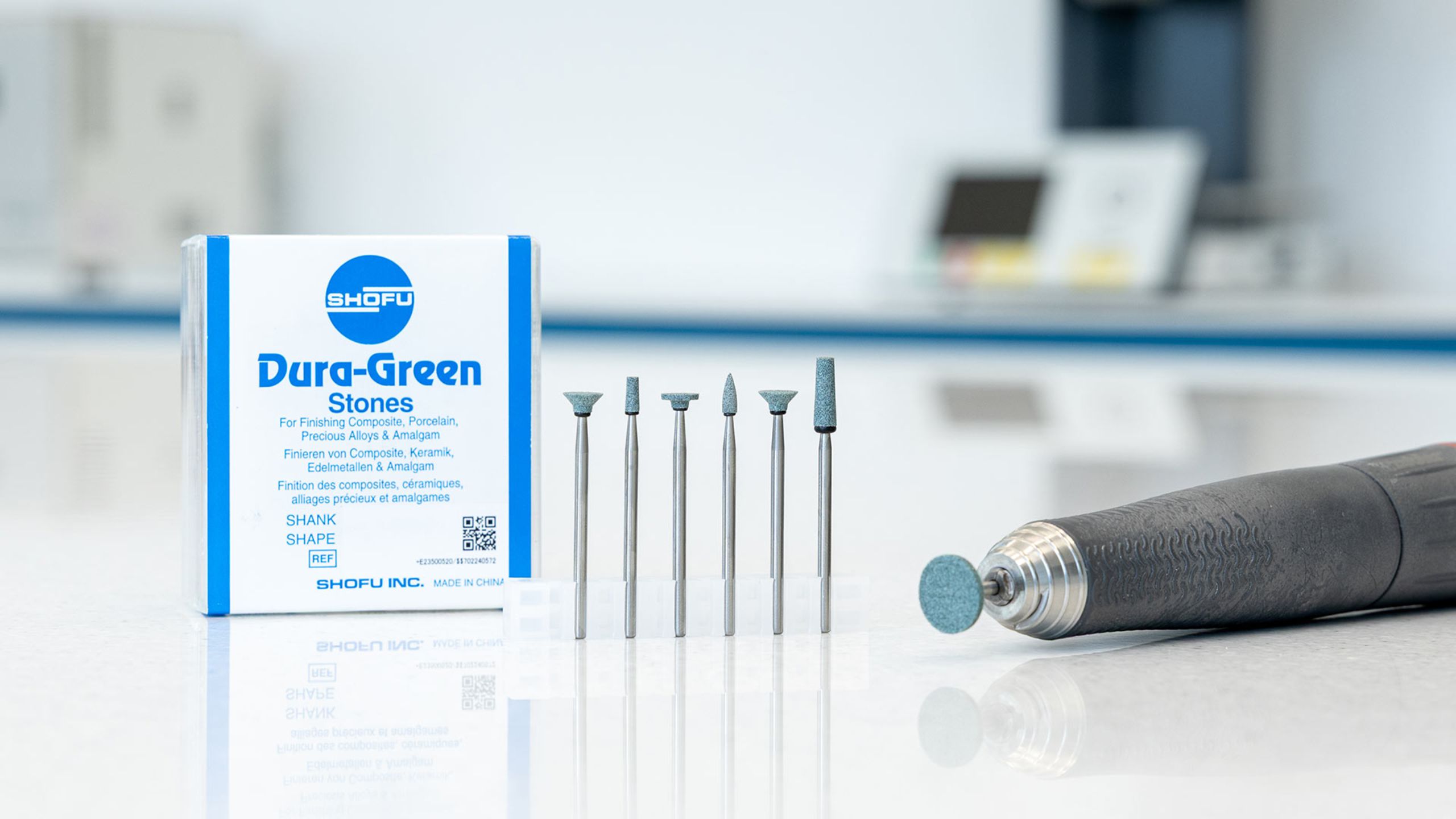 SHOFU Dura Green dental finishing and polishing material for dental restorations