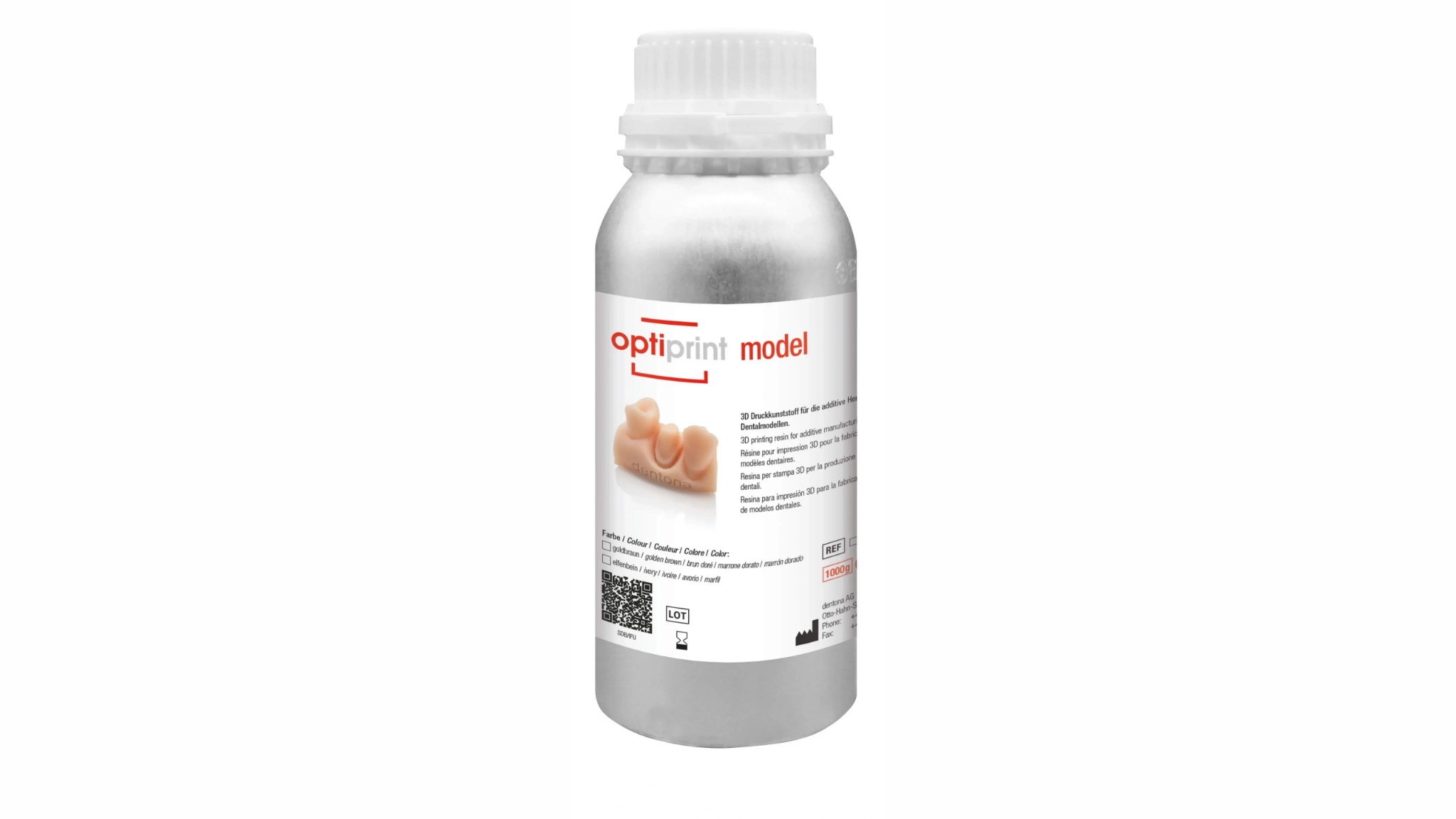 Dentona optiprint model dental 3D printing resin for accurate dental models