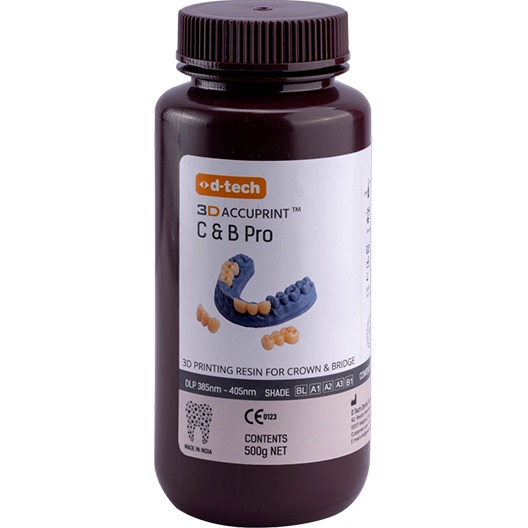 3D Accuprint Crown & Bridge Pro dental 3D printing resin