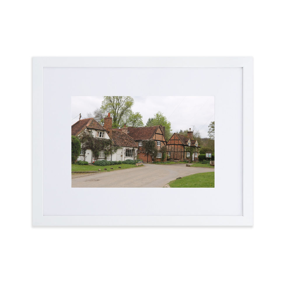 Thumbnail: Matte Paper Framed Print- Turville
