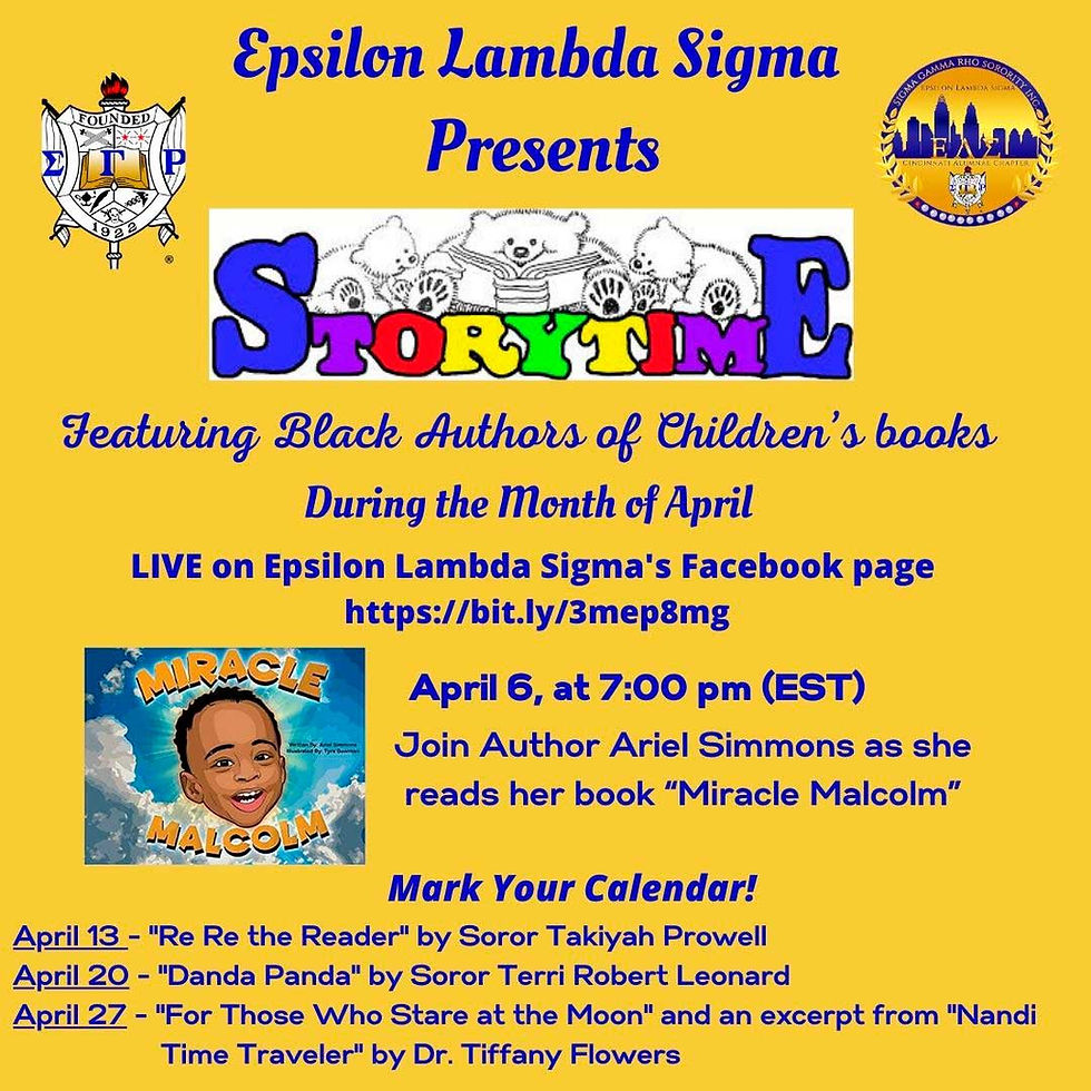 Epsilon Lambda Sigma Alumnae Chapter Presents “Storytime”