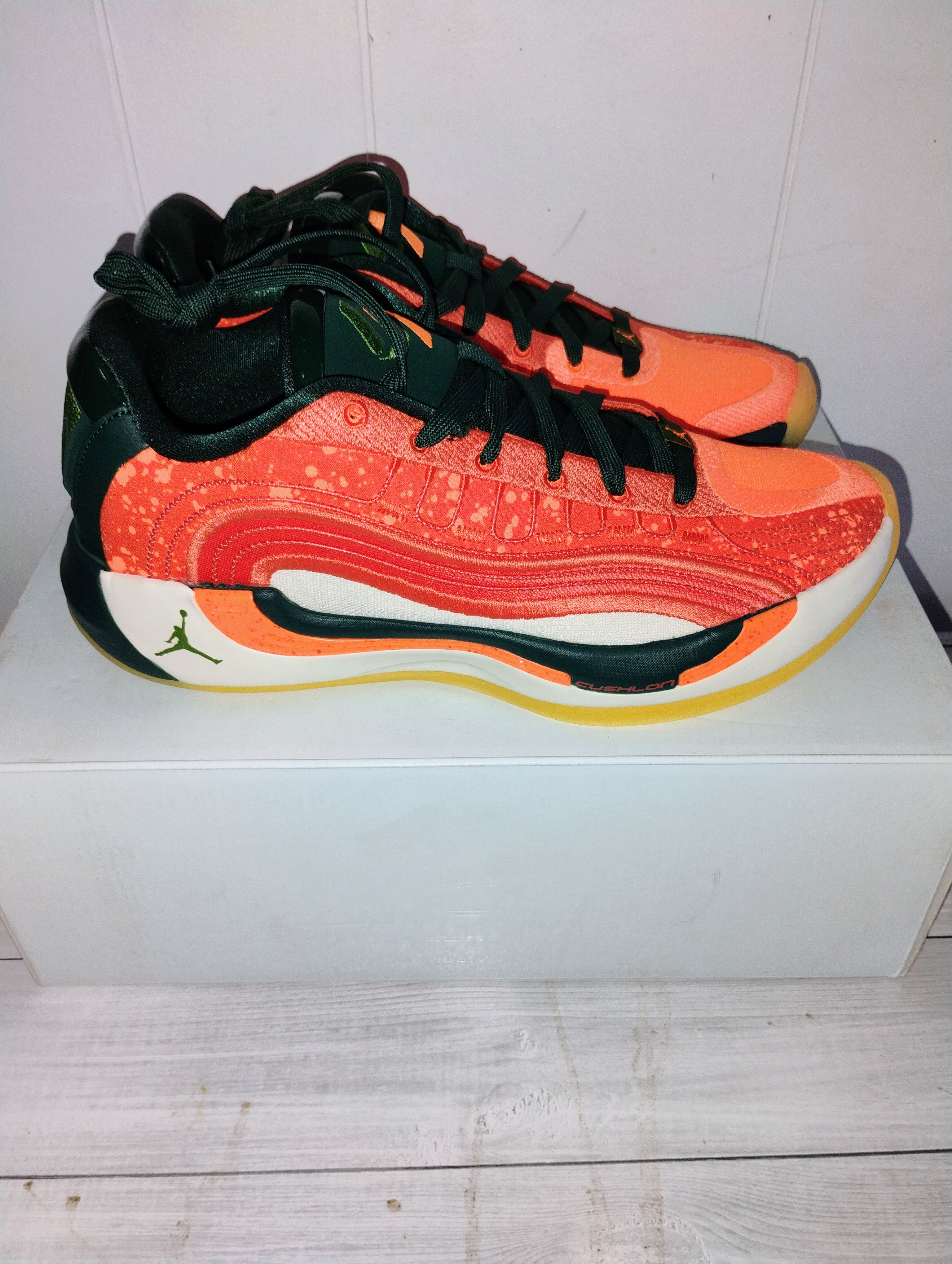 Orange gray and white yellow Luka doncic size 9 men 10.5 women