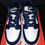 Thumbnail: Nk dunks low navy blue white size 13.5 c