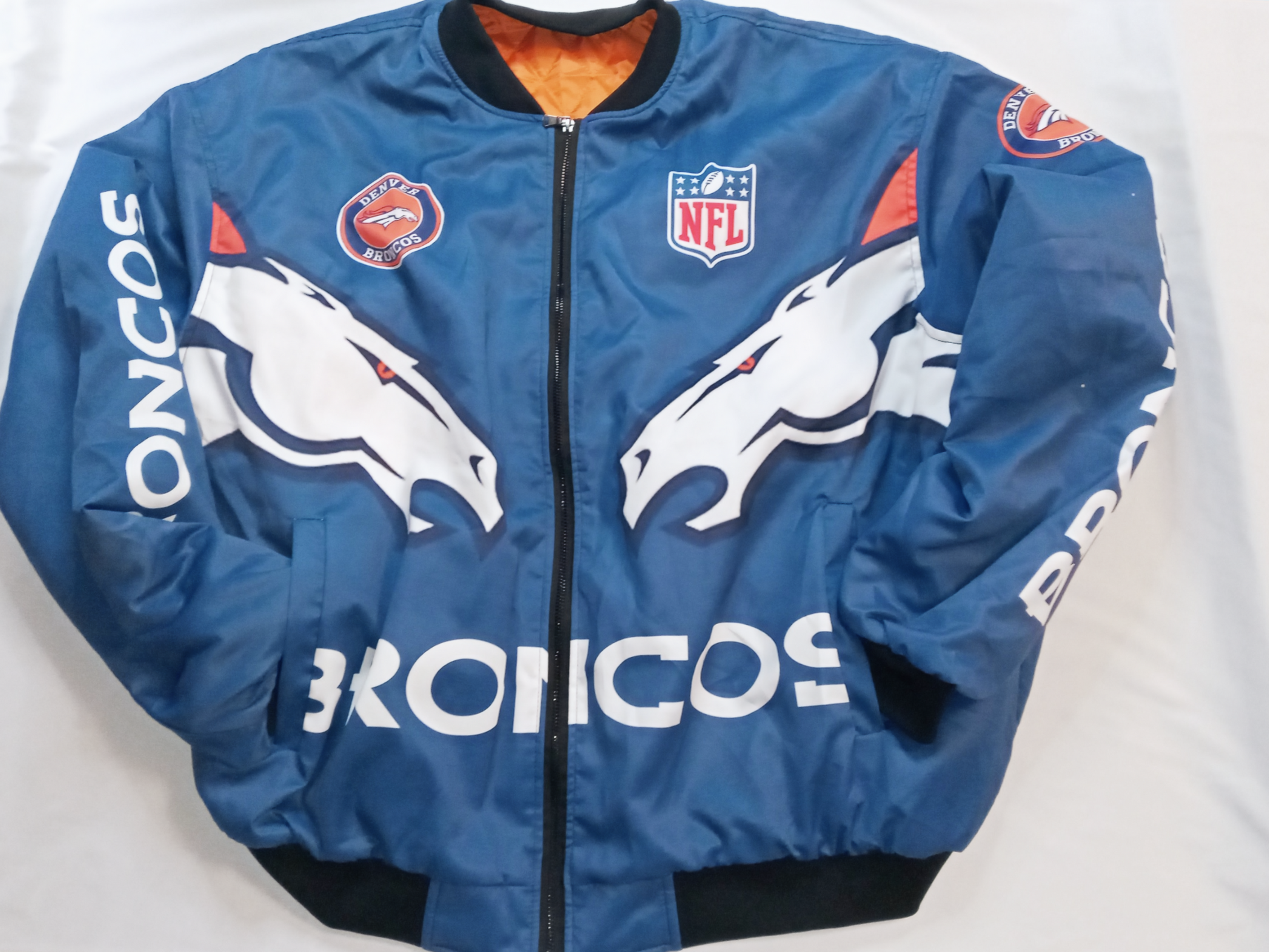Denver Colors 3D Printed Bomber Jacket, Bomber Jacket Men's 3XL