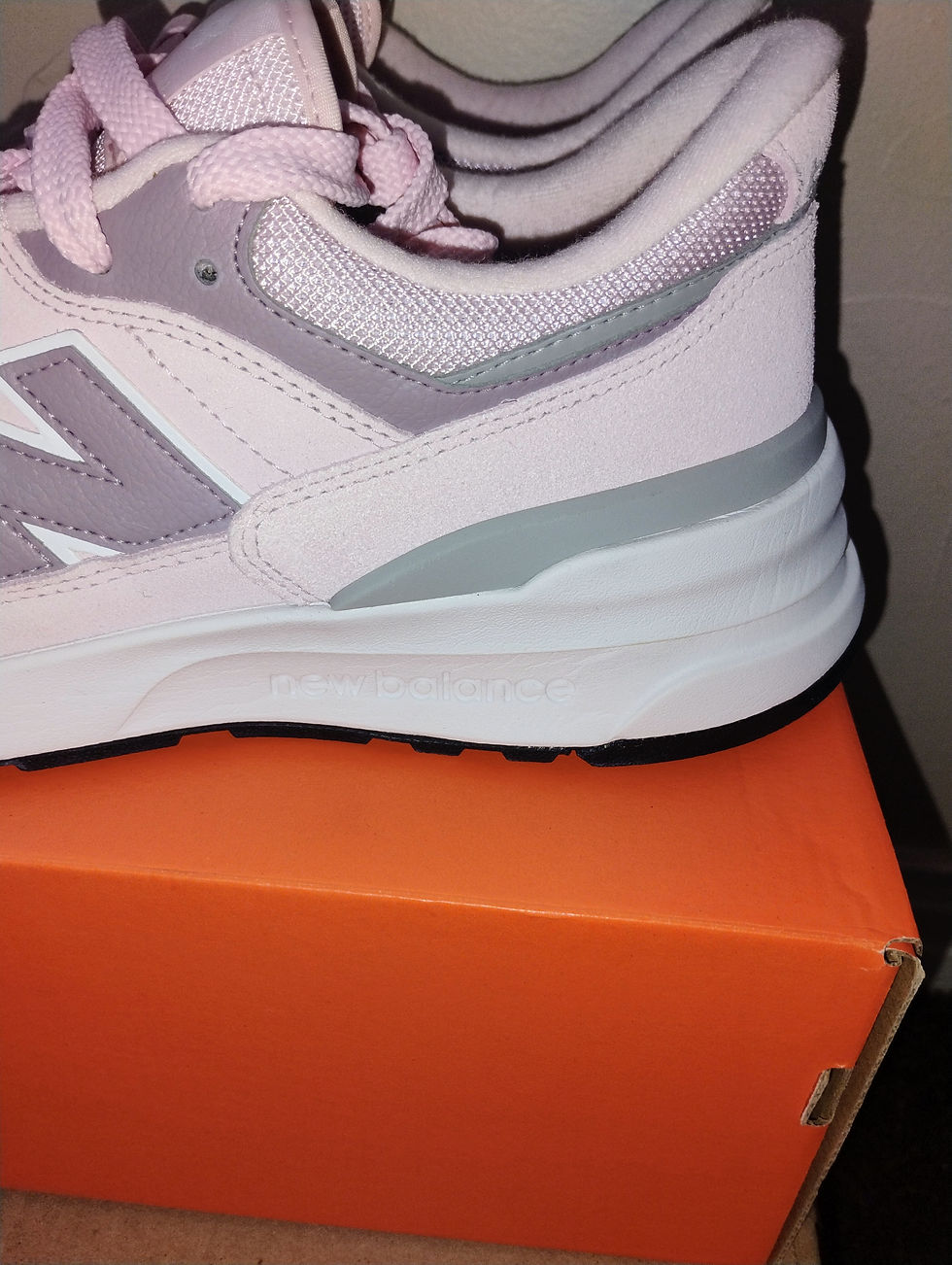 Miniatura: Pink purple white gray New balance '997r size 10 men 1 1.5 women
