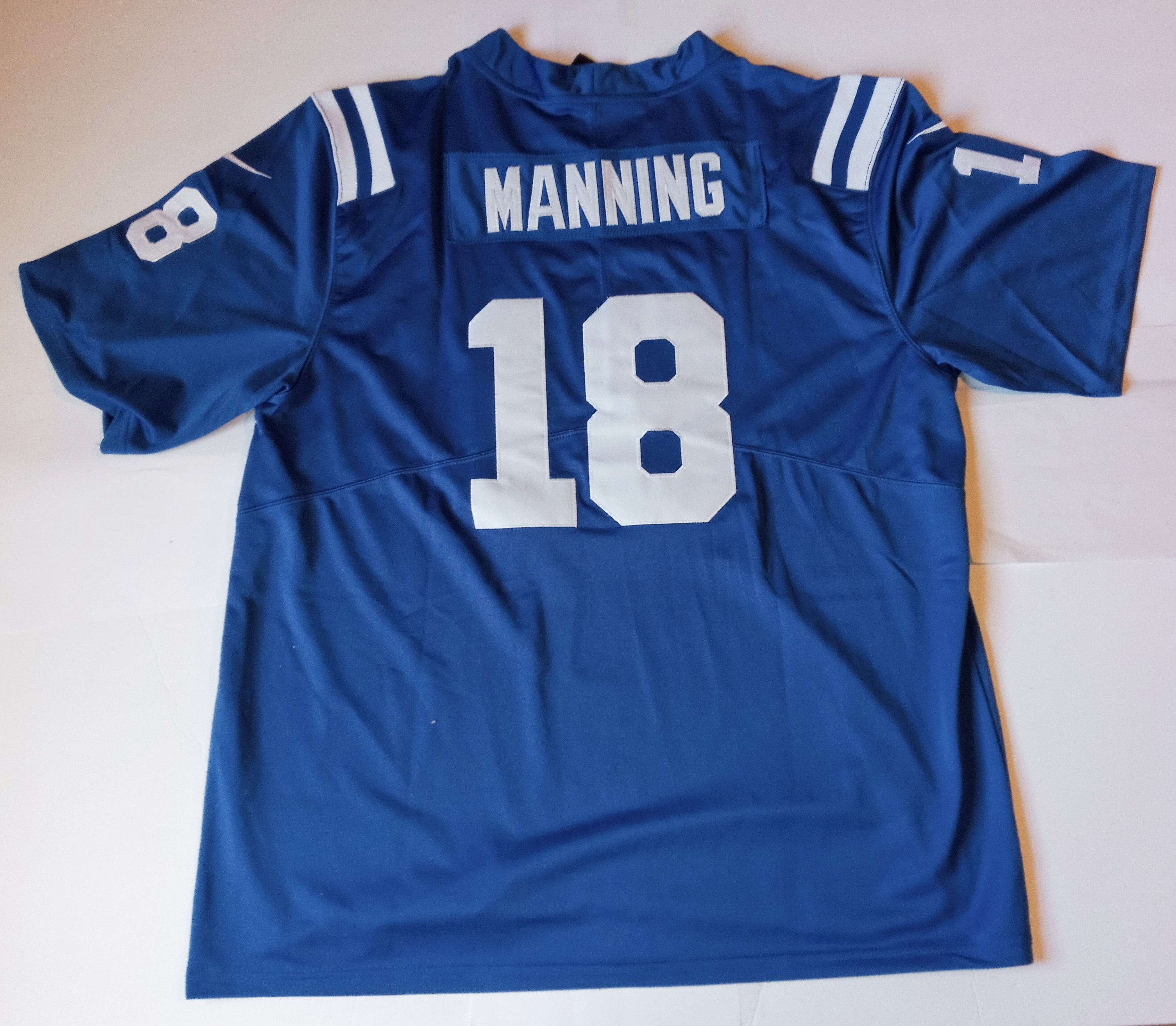 Indianapolis Royal Blue Color P. Manning #18 Game Jersey size 3XL