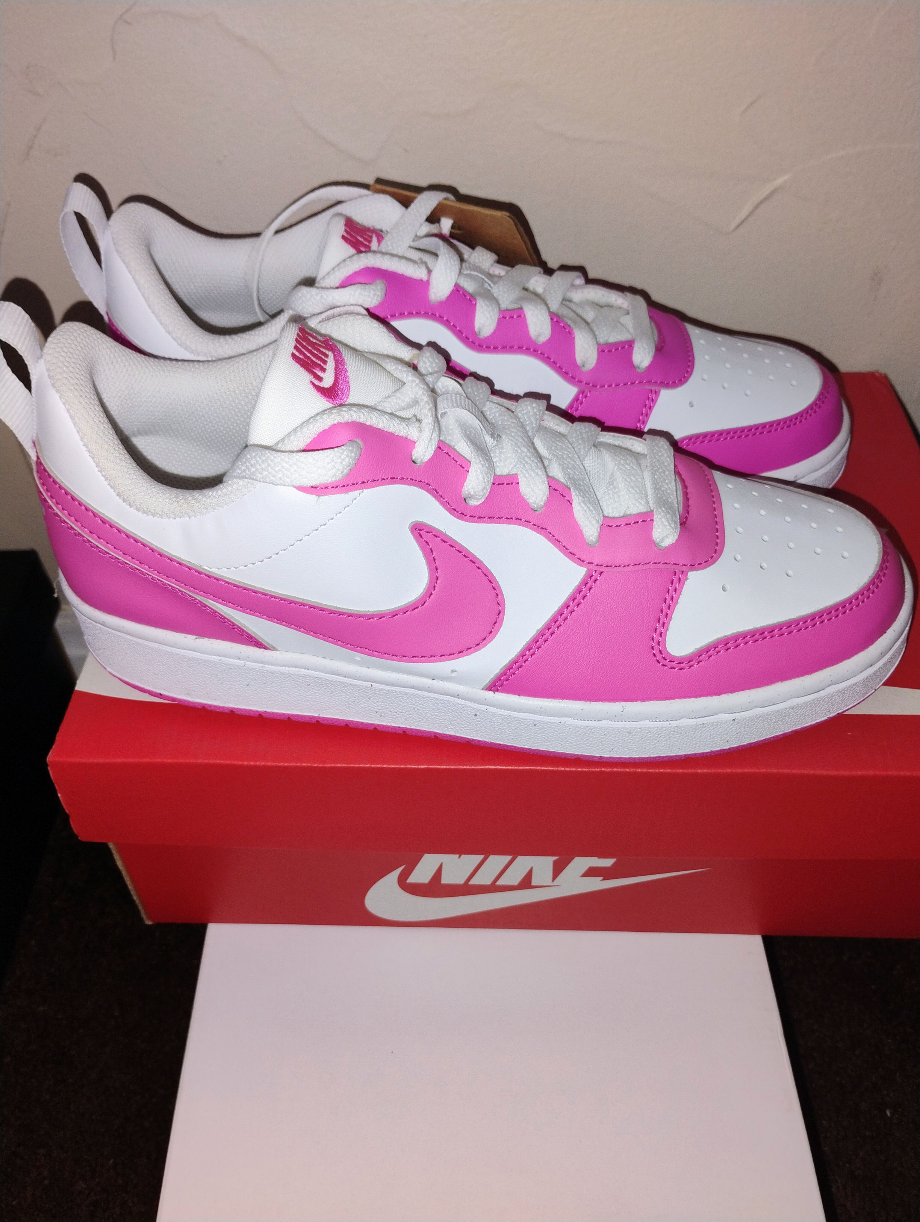Nke Kids' Grade School Court Borough Low Recraft Shoes size 6.5 men 8 women