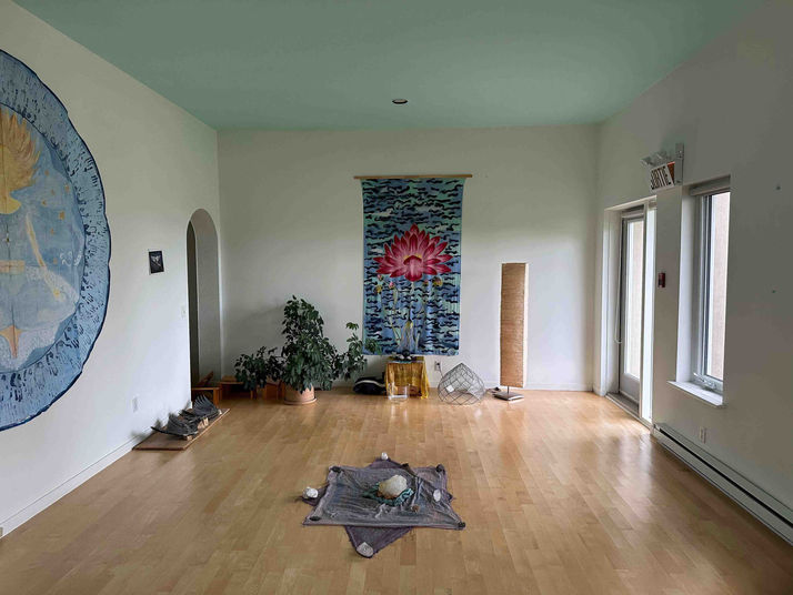 Yoga Room at Centre Tara in Bonsecours Quebec