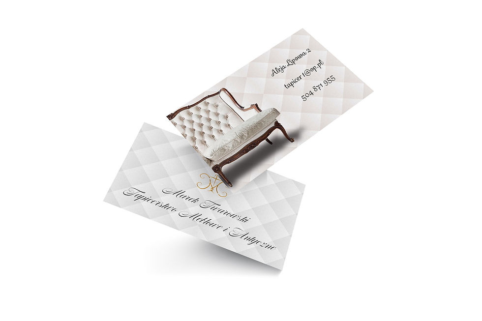 Business card for antique upholster