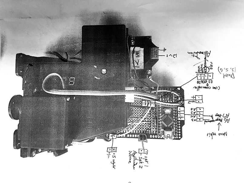 Dessin circuit - Lecteur monnaie