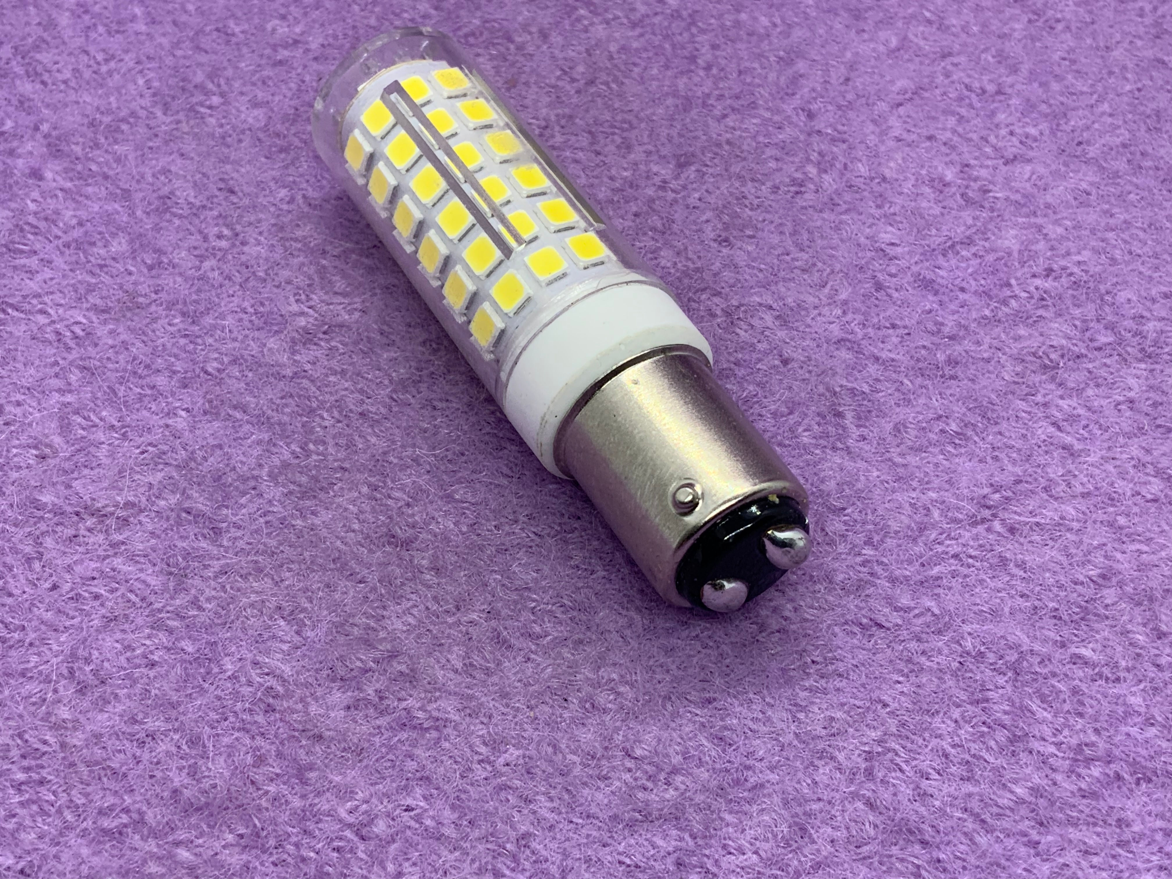 LED lamp, 76 LED socket / bayonet socket long version