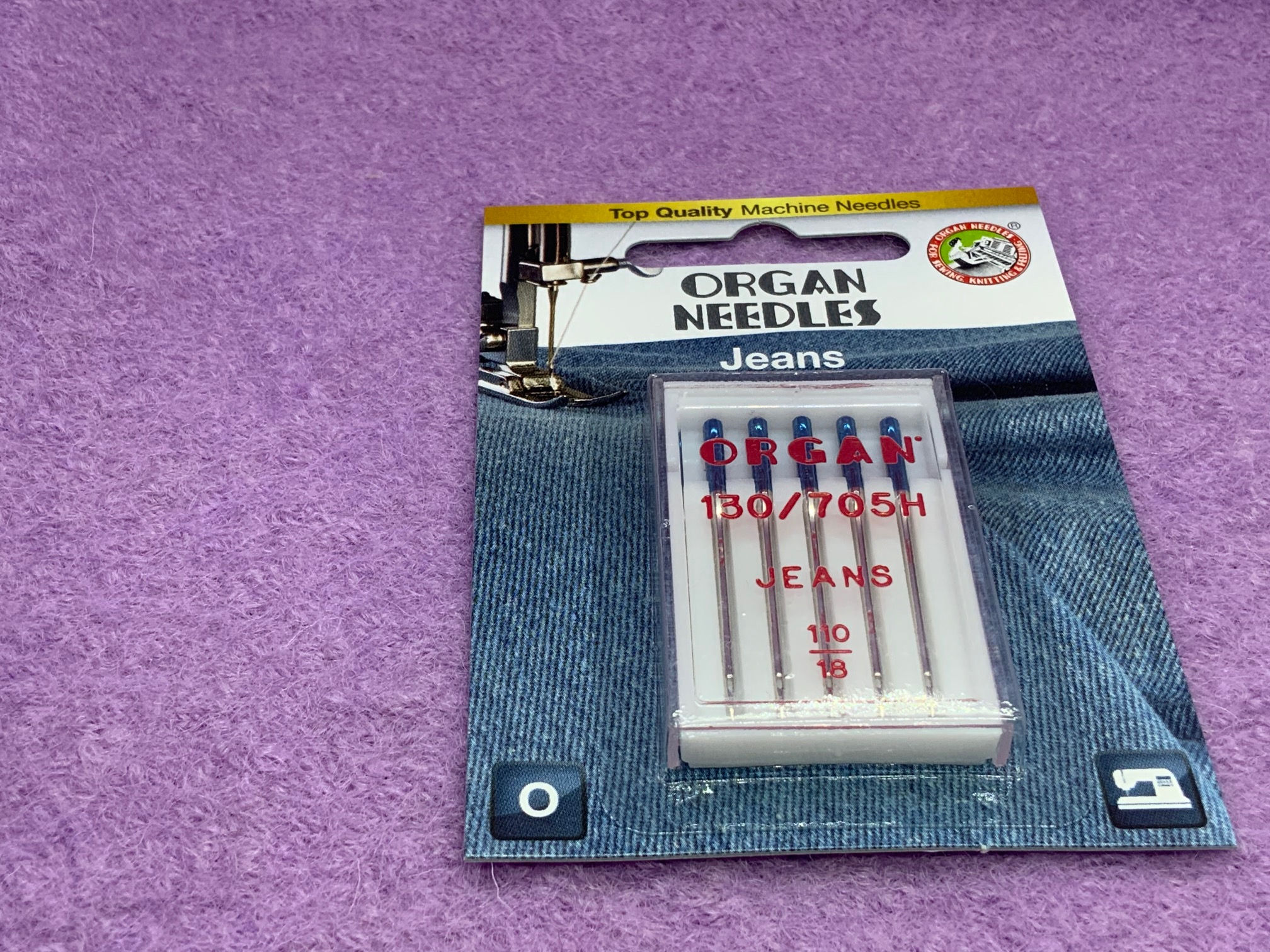 Organ Jeans needle size 110
