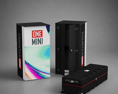 LEDUP COUNTER ONE MINI mit Tür und Transportkoffer
