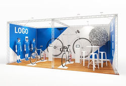 Traversen Messestand 6x3 m – Weißes X-Module System | Kohlschein-Messe.de