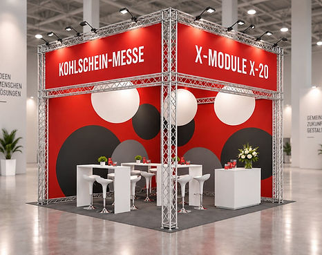 Traversen Messestand X-MODULE System X-20 für maximale Stabilität | Kohlschein-Messe.de
