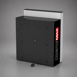 Verschließbare LEDUP COUNTER MAX mobile Messetheke
