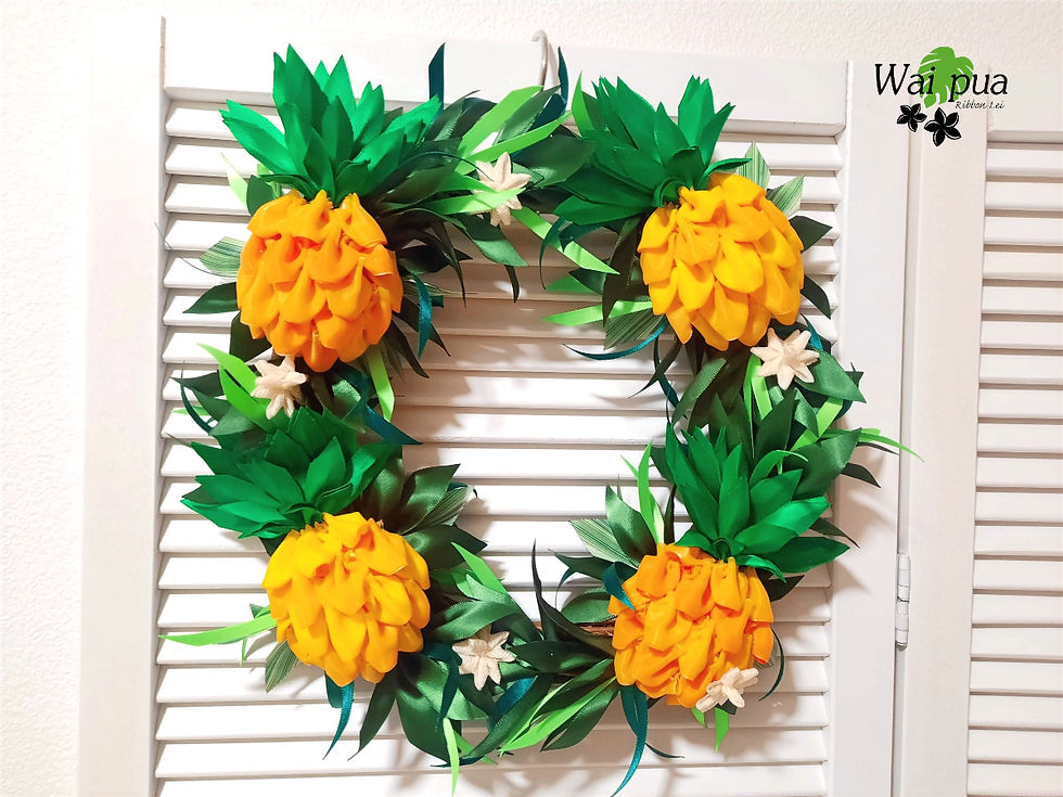 Fresh Pineapple Wreath