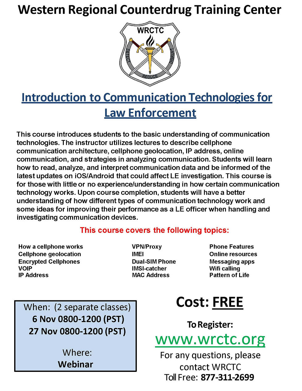 WRCTC Introduction to Communication Technology   