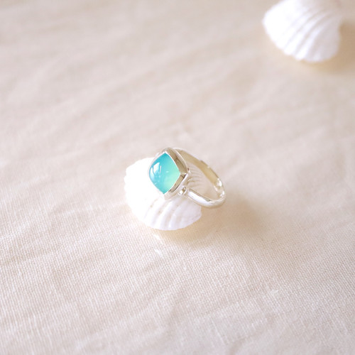 受注製作 [Sot to] SV925 シーブルーカルセドニーリング | EN JEWELLERY