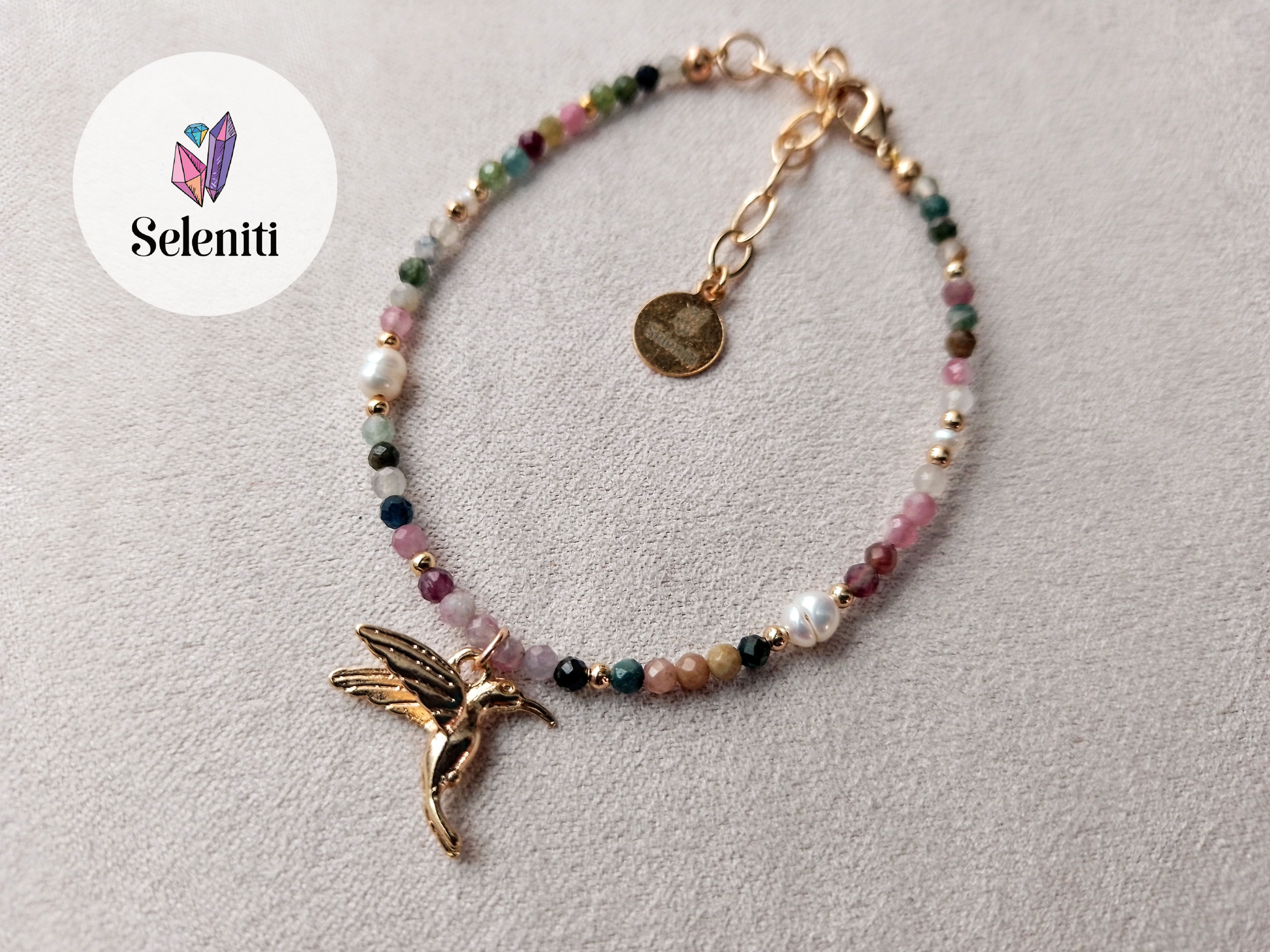 Pulsera Colibrí Turmalina