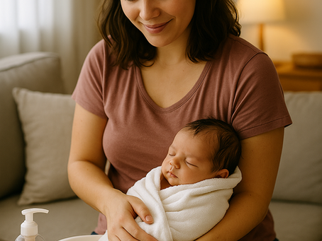 Como dar banho no bebê com segurança: passo a passo para mães iniciantes