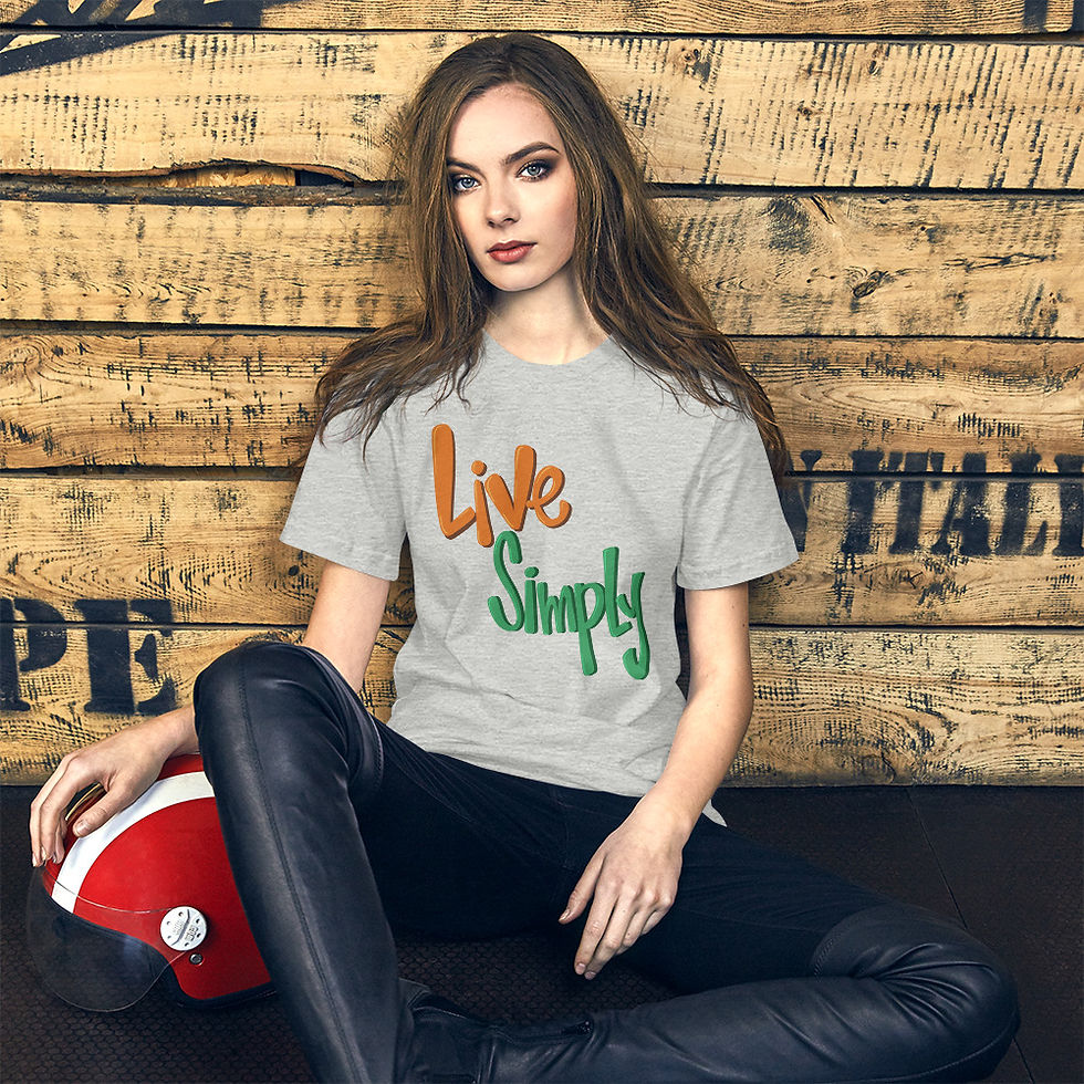 Short-Sleeve Unisex T-Shirt - LIVE SIMPLY