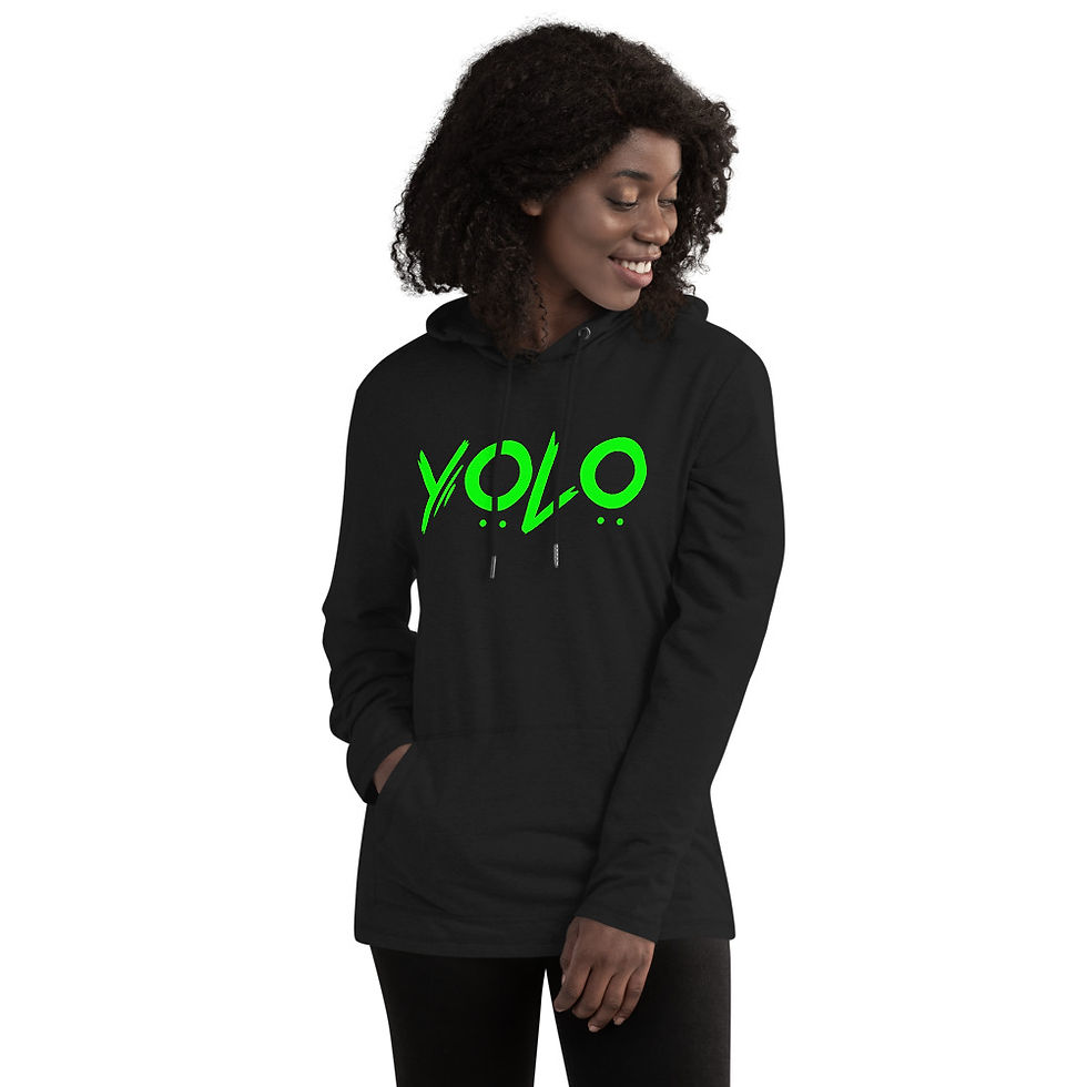 Thumbnail: Unisex Lightweight Hoodie - YOLO