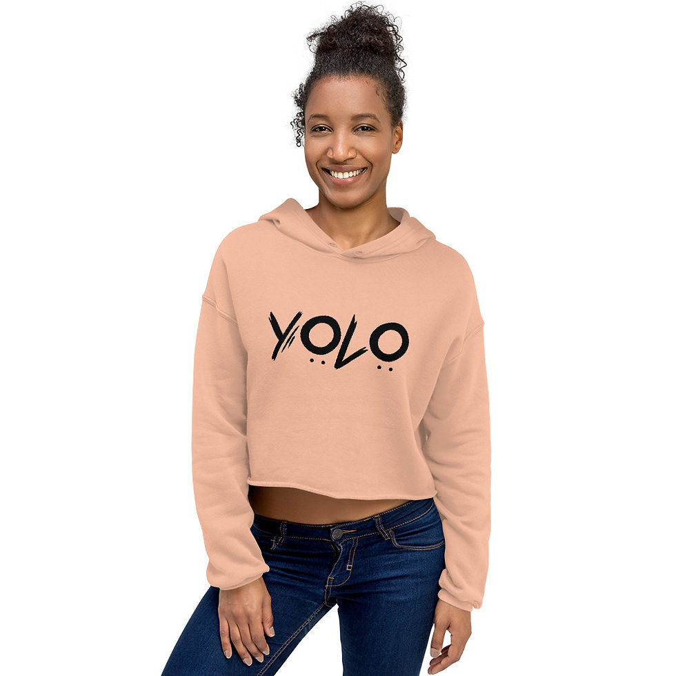 Crop Hoodie - YOLO
