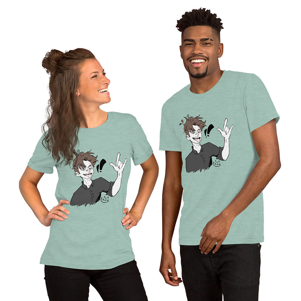 Thumbnail: Short-Sleeve Unisex T-Shirt - I LOVE ROCK