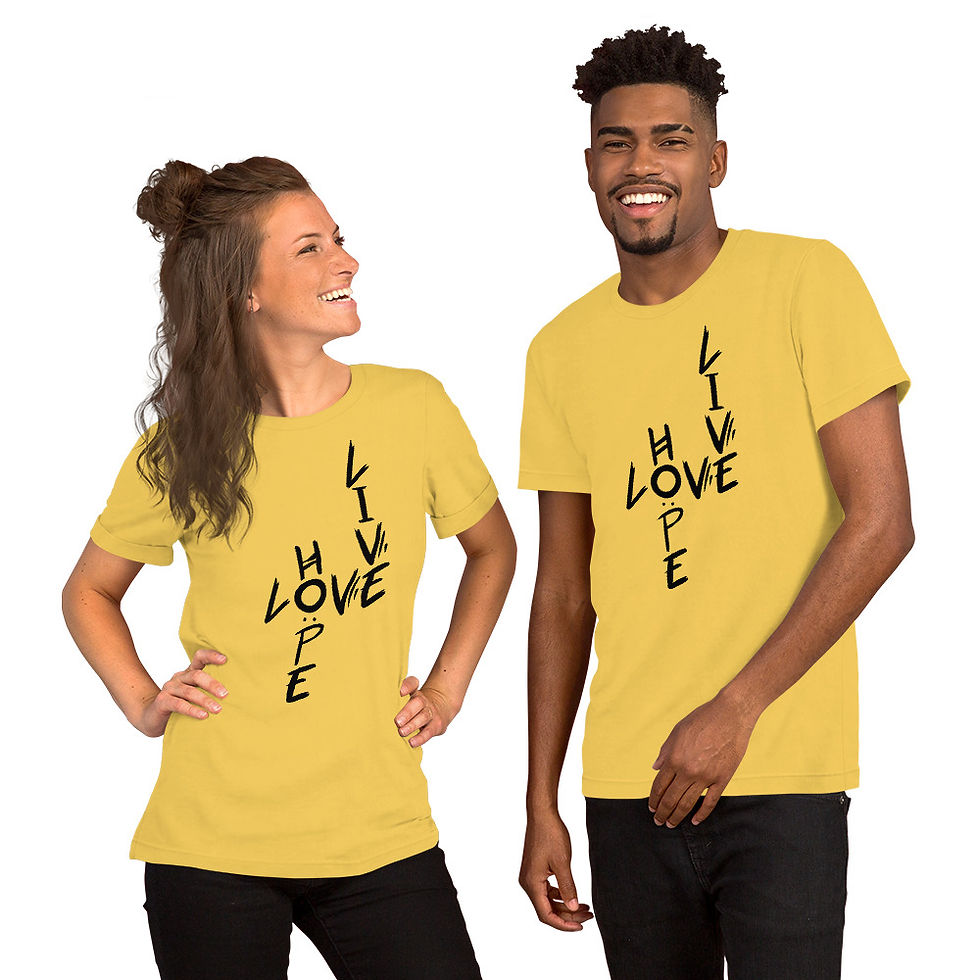 Thumbnail: Short-Sleeve Unisex T-Shirt - Live Love Hope