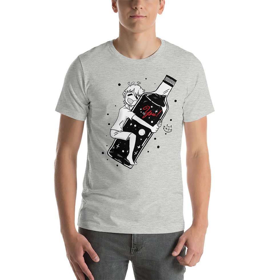 Thumbnail: Short-Sleeve Unisex T-Shirt - I LOVE YOU