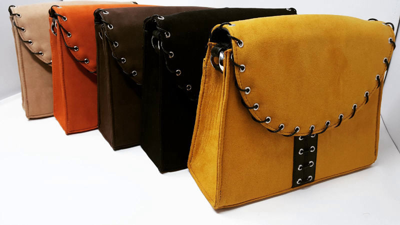 Leather Flap Satchel Totes