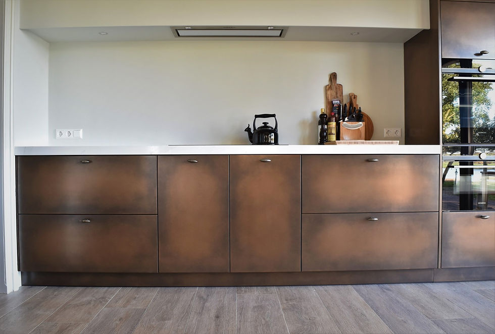 bronskleur keuken