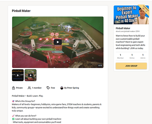 Pinball Maker About Page on Skool.png