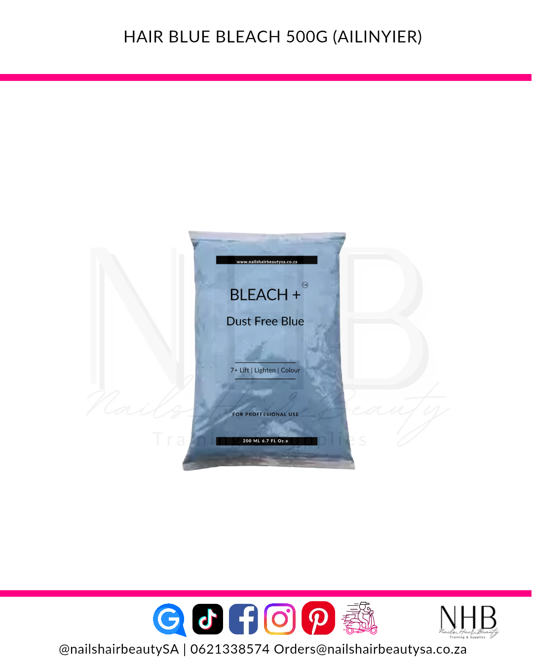 Blue Bleach 500g NHB